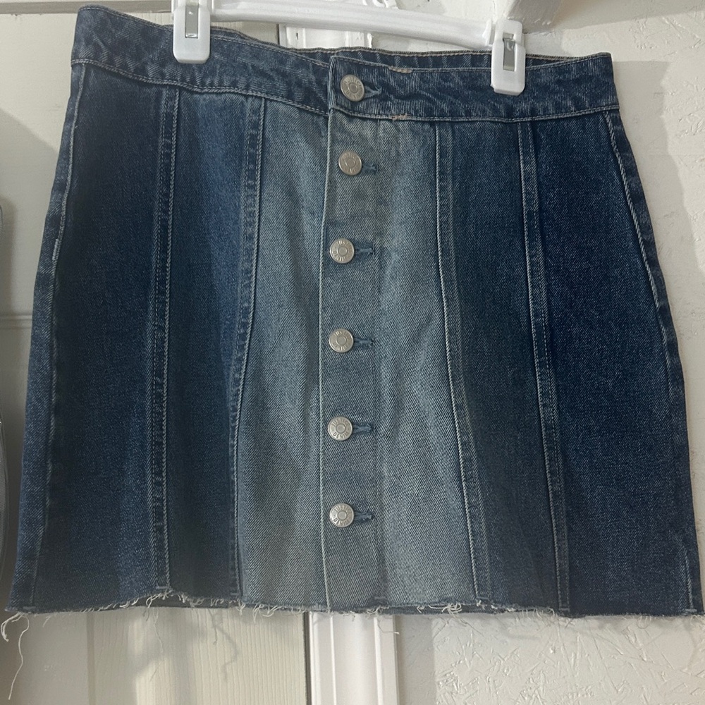 Justice Dark Wash Denim Mini Skirt
